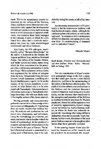 Kaser, Karl: Familie und Verwandtschaft auf dem Balkan, Wien ; Köln ; Weimar, 1995. / Nenad Vekarić