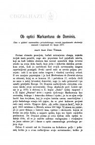 Ob optici Markantuna de Dominis / J. Torbar
