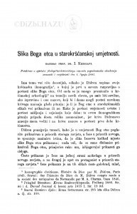 Slika Boga otca u starokršćanskoj umjetnosti / I. Kršnjavi