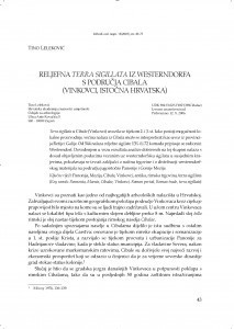 Reljefna terra sigillata iz Westerndorfa s područja Cibala (Vinkovci, istočna Hrvatska) / Tino Leleković