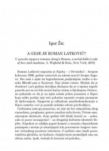 A gdje je Roman Latković? / Igor Žic