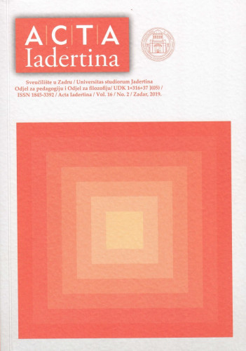 Acta Iadertina / Sveučilište u Zadru = Universitas studiorum Jadertina, Odjel za filozofiju, Odjel za pedagogiju i Odjel za sociologiju ; [glavni i odgovorni urednik, editor-in-chief Iris Tićac]
