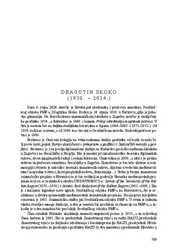 Dragutin Skoko (1930. - 2024.) : [nekrolog] / Marijan Herak