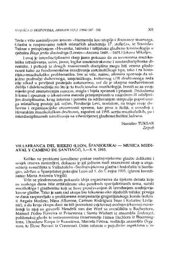 Musica mediaval y camino de Santiago, Villafranca del Bierzo (Leon, Španolska), 1.-5. 9. 1993. / Katarina Livljanić