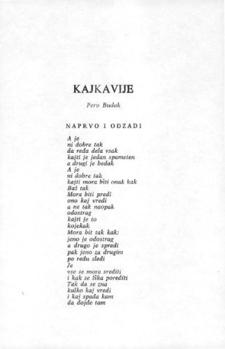Kajkavije / Pero Budak