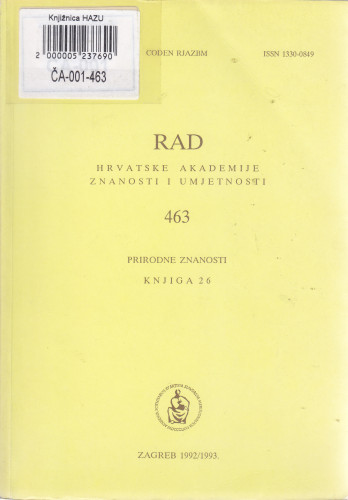 Knj. 26(1992/1993)=knj. 463 / urednik Vladimir Majer