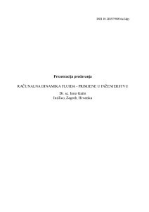 Računalna dinamika fluida – primjene u inženjerstvu / Inno Gatin