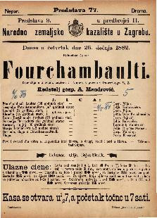 Fourchambaulti : Komedija u 5 činah / napisao E. Augier