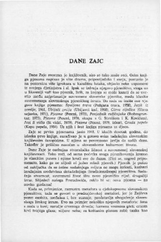 Dane Zajc / M. Šimundić