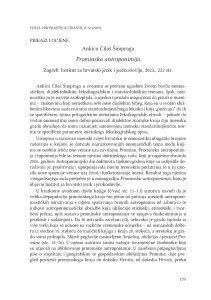 Ankica Čilaš Šimpraga: Prominska antroponimija, Zagreb: Institut za hrvatski jezik i jezikoslovlje, 2023. : [prikaz] / Anđela Frančić