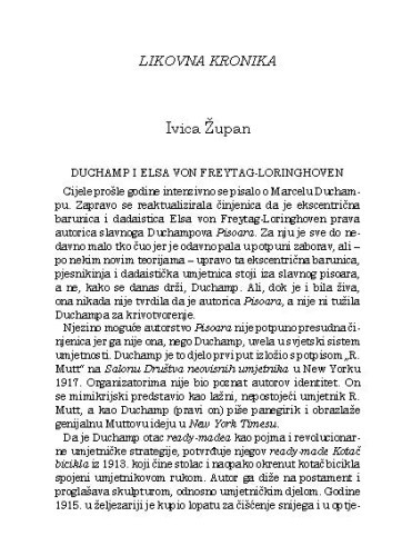 Likovna kronika / Ivica Župan
