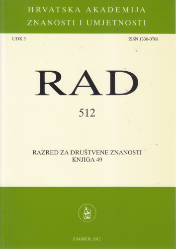 Knj. 49(2012)=knj. 512 / glavni i odgovorni urednik Nikša Stančić