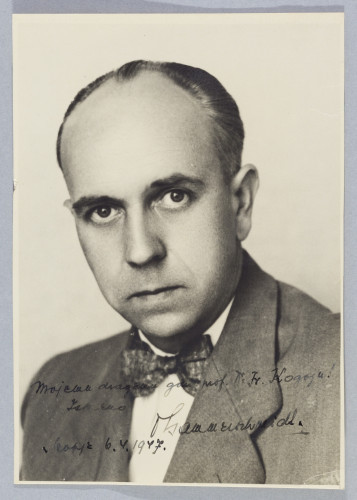 Fotoportret Ernesta Hammerschmidta s vlastoručnom posvetom Franji Kogoju