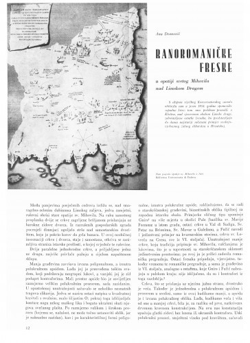 Ranoromaničke freske u opatiji Svetog Mihovila nad Limskom Dragom / Ana Deanović