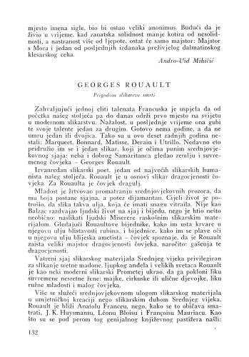 Georges Rouault / Matko Peić
