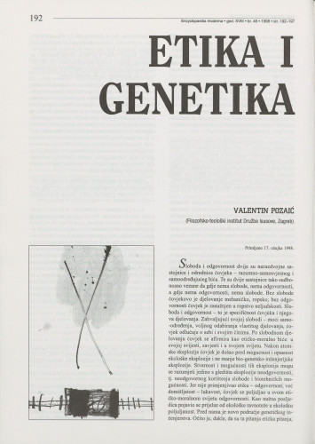 Etika i genetika / Valentin Pozaić