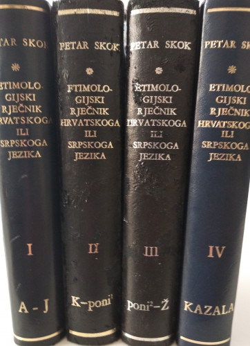 Etimologijski rječnik hrvatskoga ili srpskoga jezika / Petar Skok ; uredili Mirko Deanović i Ljudevit Jonke ; surađivao u predradnjama i priredio za tisak Valentin Putanec