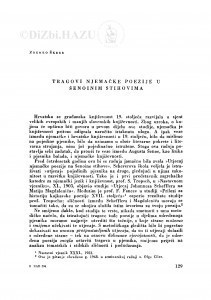 Tragovi njemačke poezije u Šenoinin stihovima / Z. Škreb