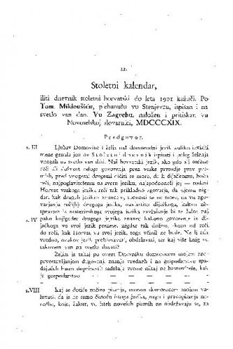 Stoletni kalendar... 1819. / Tomaš Mikloušić
