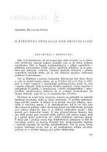 O Kingovoj operaciji kod oksicefalije / B. Gušić