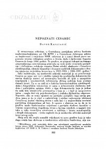 Nepoznati Cesarec / D. Kapetanić