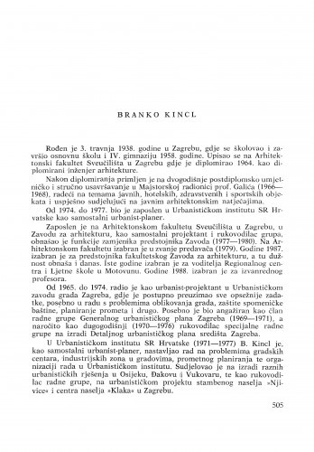 Branko Kincl : [biografije novih članova Akademije]