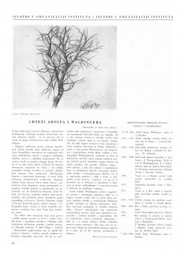 Crteži Adolfa I. Waldingera / Renata Gotthardi