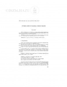 Inverse limits of maximal compact spaces / I. Lončar