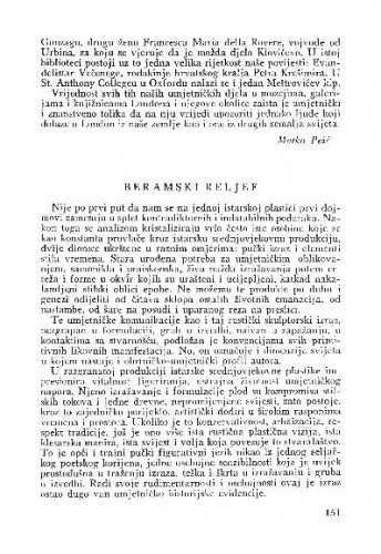 Beramski reljef / Vanda Ekl