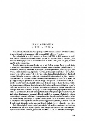 Jean Aubouin (1928.-2020.) : [nekrolog] / Ivan Gušić