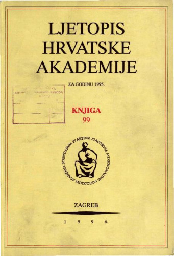 1995. Knj. 99 / urednik Milan Moguš