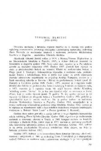 Tihomil Beritić (1919.-1999.) / Fedor Valić