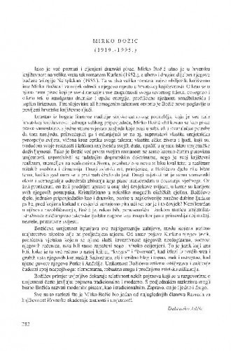 Mirko Božić (1919.-1995.) / Dubravko Jelčić