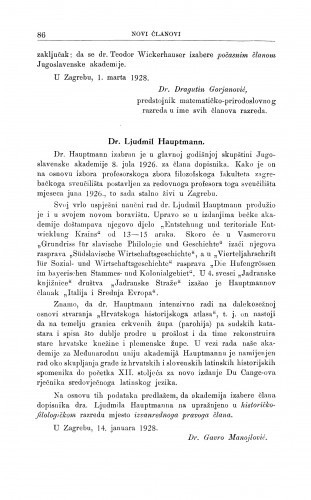 Dr. Ljudmil Hauptmann / G. Manojlović