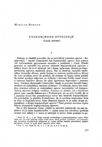 Prekomjerno oštećenje : (Laesio enormis) / M. Horvat