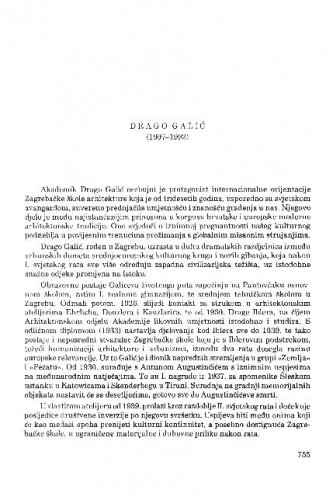 Drago Galić (1907-1992) / Velimir Neidhardt