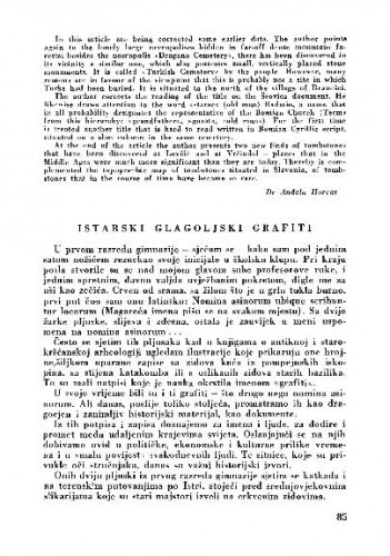 Istarski glagoljski grafiti / Branko Fučić