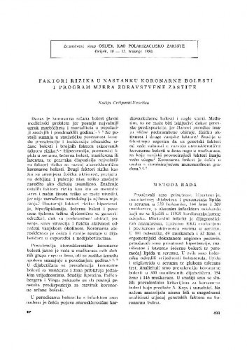 Faktori rizika u nastanku koronarne bolesti i program mjera zdravstvene zaštite / Katija Čatipović-Veselica