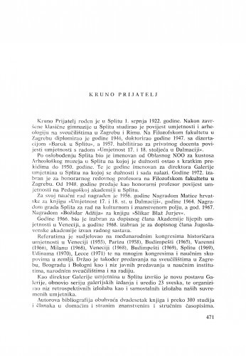 Kruno Prijatelj : [biografije novih članova Akademije]