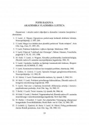 Popis radova akademika Vladimira Luetića