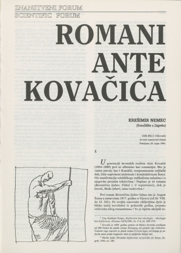 Romani Ante Kovačića / Krešimir Nemec