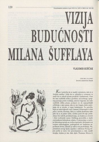 Vizija budućnosti Milana Šufflaya / Vladimir Košćak