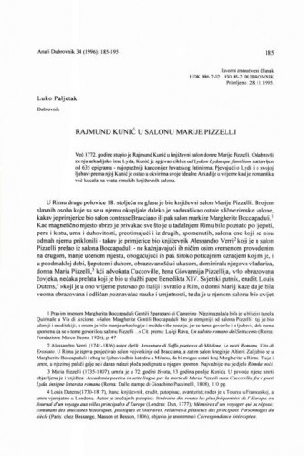 Rajmund Kunić u salonu Marije Pizzeli / Luko Paljetak