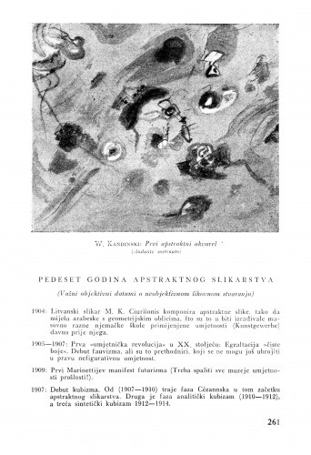 Pedeset godina apstraktnog slikarstva / Lj. B.