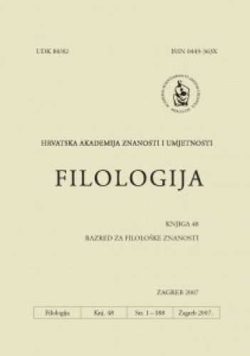 Knj. 48(2007) / glavni i odgovorni urednik Dalibor Brozović