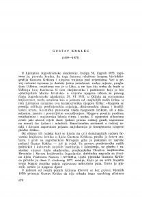 Gustav Krklec (1899-1977) : [nekrolozi] / M. Matković