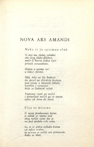 Nova Ars Amandi / N. Šop