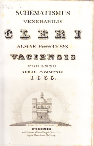 Schematismus venerabilis cleri almae dioecesis Vaciensis : pro anno ...