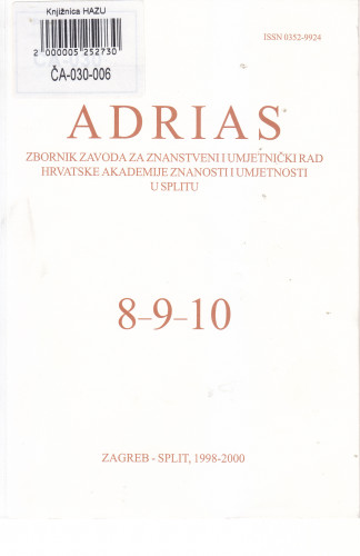 Sv. 8/9/10 (1998/2000) / glavni urednik Ivo Petrinović