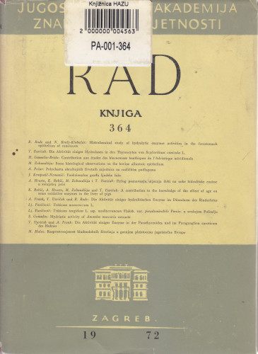 Knj. 15(1972)=knj. 364 / urednici Alojs Tavčar i Teodor Varićak